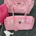 PINK - Jelly Firkin Bag - Viral Silicone Tote | Pink, Waterproof & Y2K Aesthetic