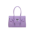 LILAC - Jelly Tote Bag 35cm — Lilac Silicone Top Handle Bag | Structured Jelly Firkin Style