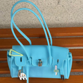 BLUE - Jelly Firkin Bag — Viral Silicone Tote | Blue, Waterproof & Y2K Aesthetic